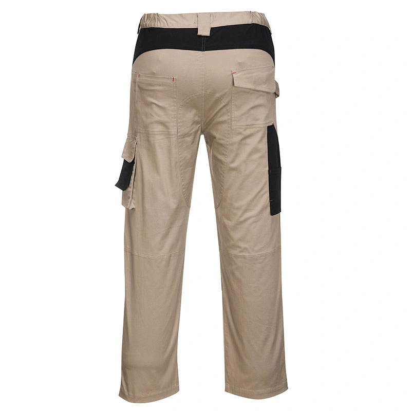 European Workwear Heavy Worker Pant with Utility Pockets Poly-Cotton Khaki Black