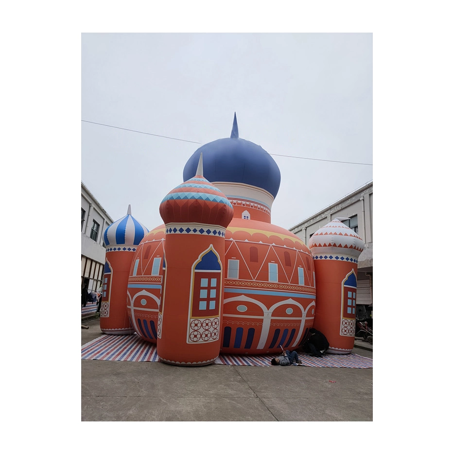 Big Inflatable Advertising Helium Inflatable Mosque Helium Balloon Flying Mosque