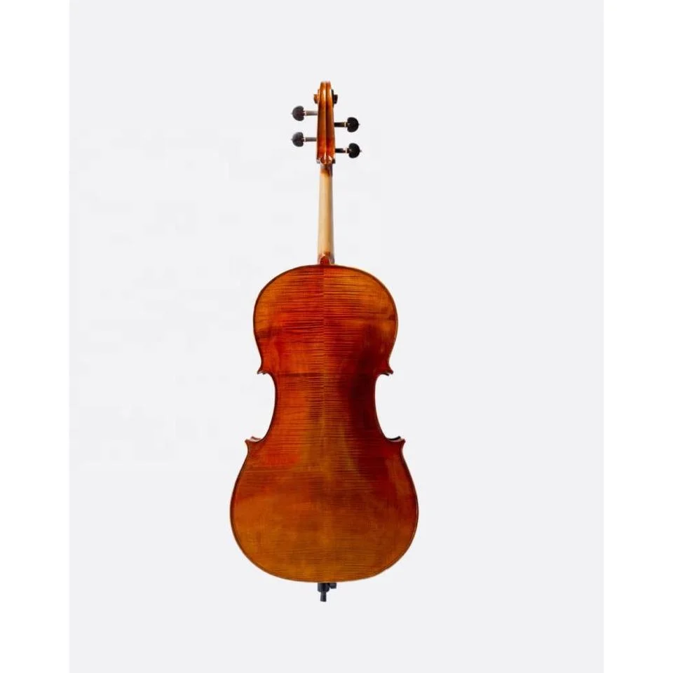 Music High-Quality Beautiful Flame Maple Handmade Professional Cello