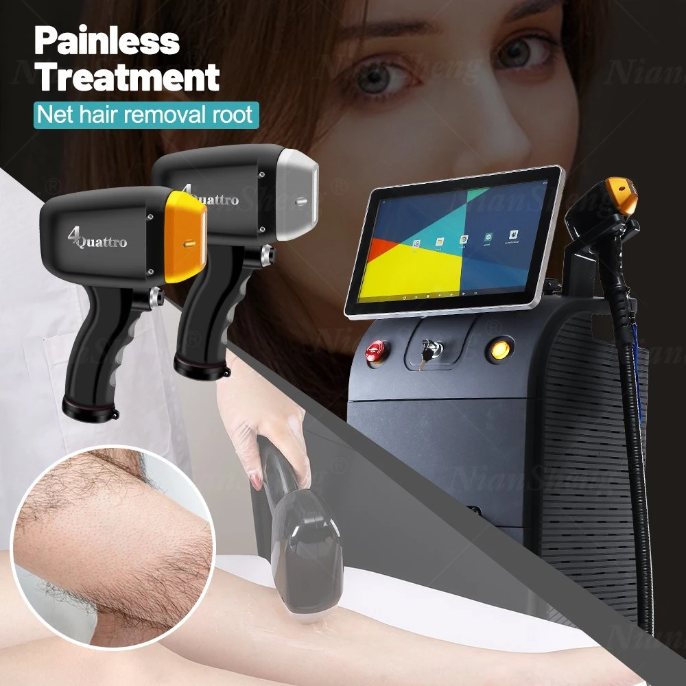 Good Effect Remote Control System Laser One Handle or Two Handle Hair Removal Machine Beauty 3 Waves 755nm 808nm 1064nm Diode Laser