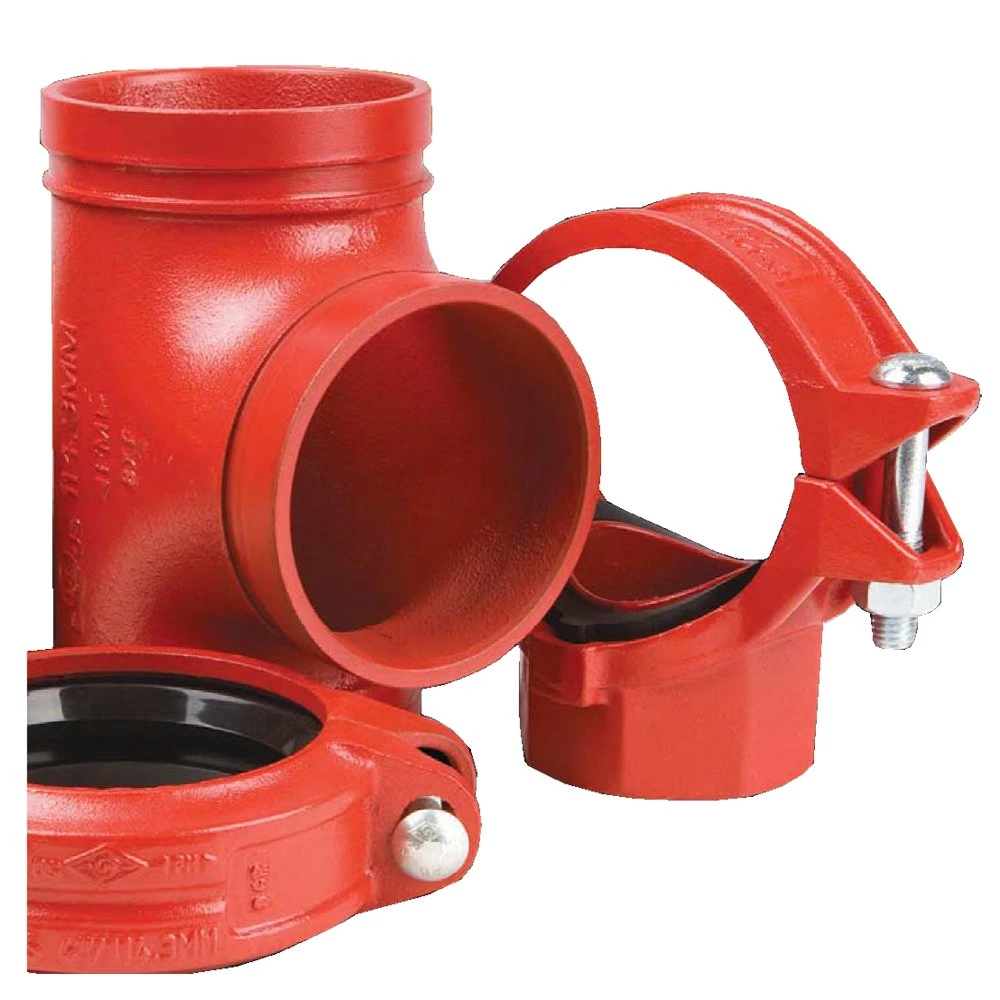 Hot Sales UL FM Ductile Iron Cast Iron Grooved Pipe Fittings Heavy Duty Flexible Coupling