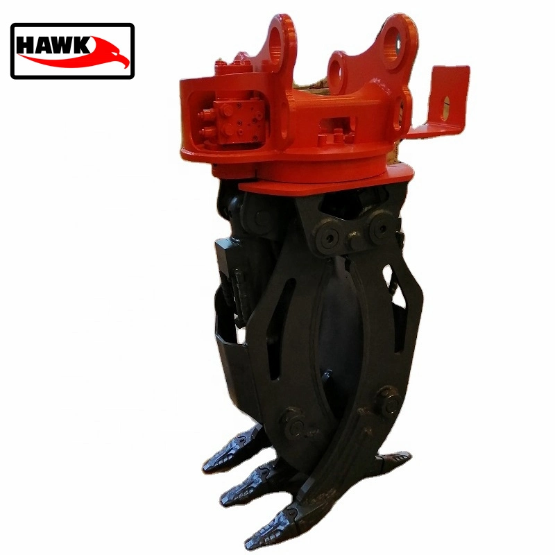 Excavator Grapple Bucket Hydraulic Wood Grapple 360 Log Grab and Stone Excavator Rotating Grapple