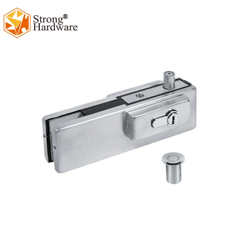 Office Frameless Glass Door Shower Hinge Eccentric Lock Patch Fitting