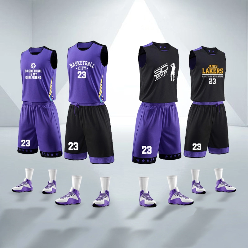 Wholesale/Supplier Custom Latest Basketball Wear Design Sublimation Reversible Basketball Uniform Jerseys