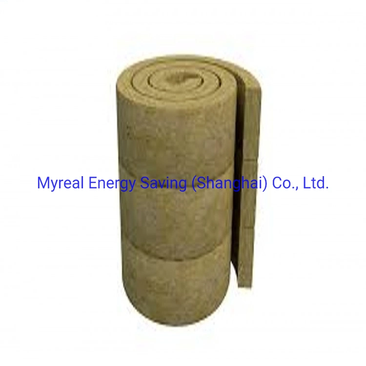 Myreal retardante de fuego de material incombustible y resistente al calor de mineral de aislamiento térmico de lana de roca Rockwool Manta/rollo