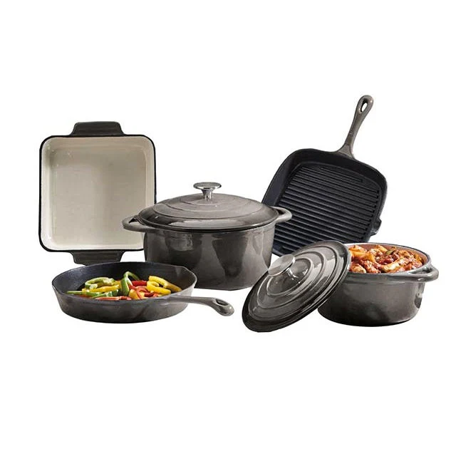 Pots et casseroles Non-Stick ustensile de cuisson en céramique Ustensiles de cuisine en fonte Set Ustensiles de cuisine de gros