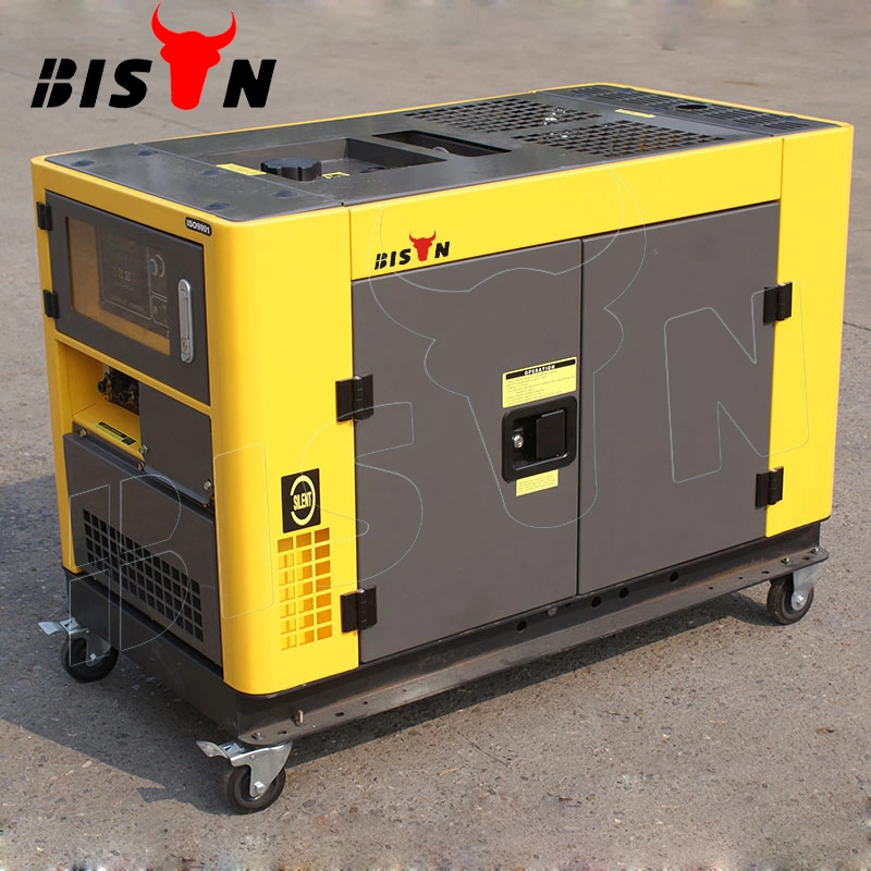 Bison Silent Type Sound Proof Diesel Power Generators Electric 10kVA 10 Kw Generator Genset