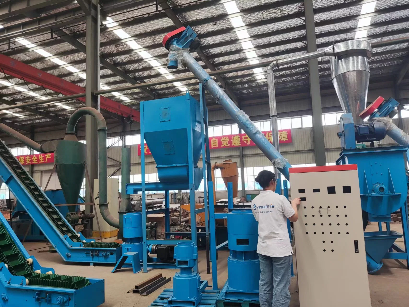 Original Factory Supply Wooden Pellet Processing Line Straw Biomass Pellets Mill Biomass Agricultural Rice Husk Pelletizer Machine with CE Certificate