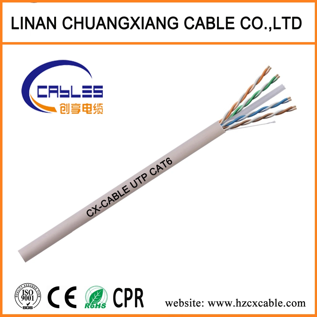CPR de cable LAN cable UTP CAT6 Aprobado Cable de red monitor HDMI Cable Cable de datos del equipo de alambre de cobre del cable de comunicación