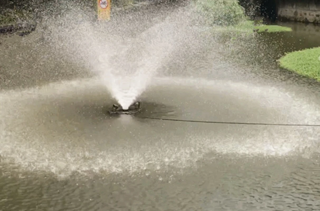 Système d'aération à commande solaire à distance pour le traitement des eaux usées