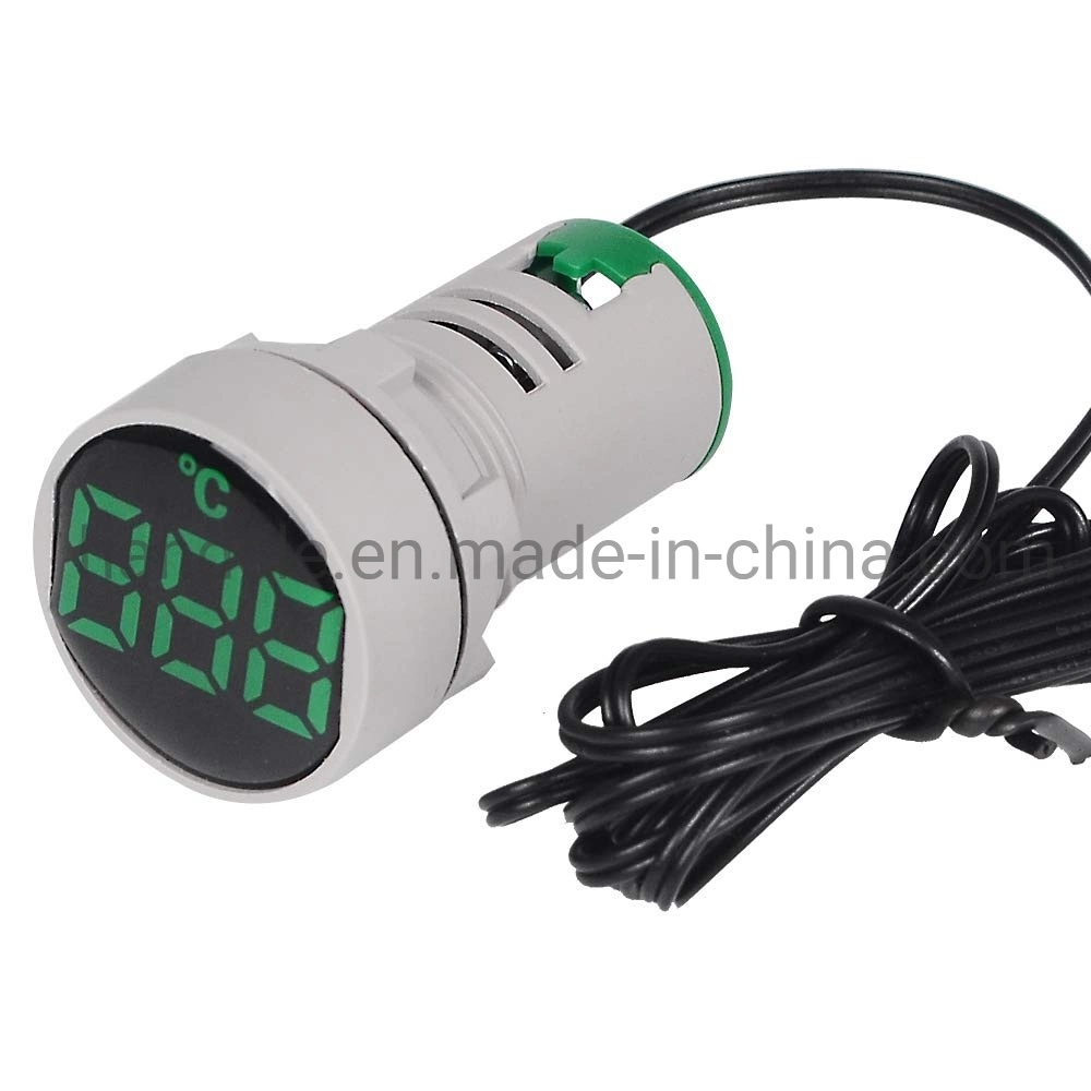 Mini Digital Voltmeter Ammeter Therometer Indicator 22mm