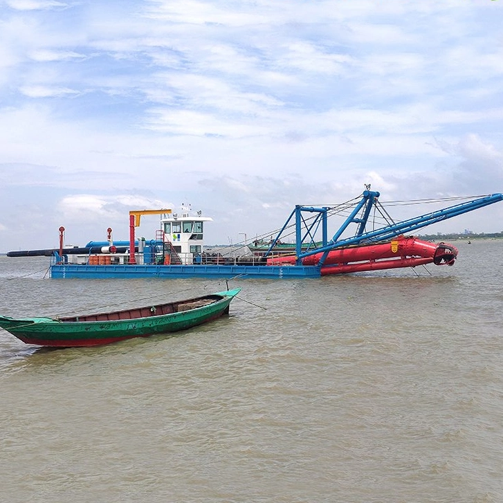 Port Construction Diesel Engine Dredging Machine River Sand Cutter Suction Dredger