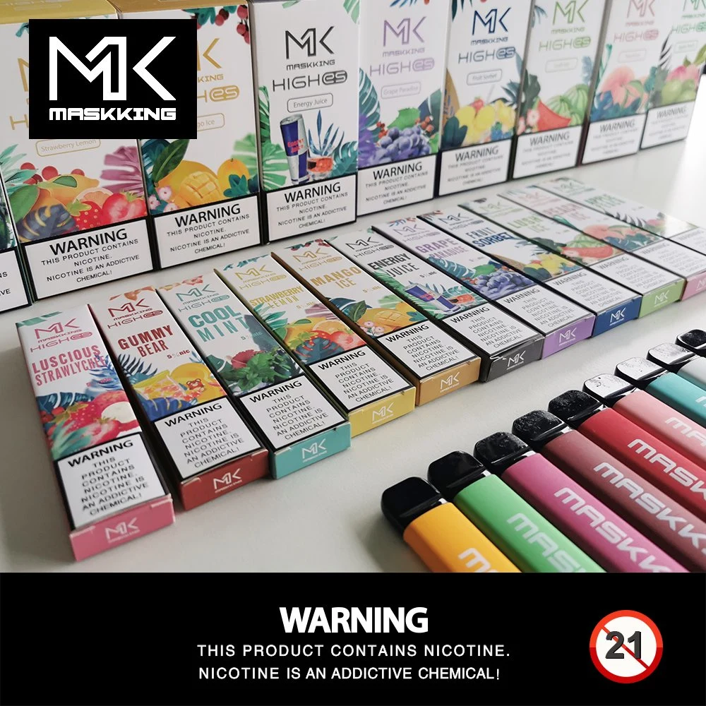 Maskking High es 500 Puffs Disposable Electronic Cigarette 5% nicotina Fácil de transportar