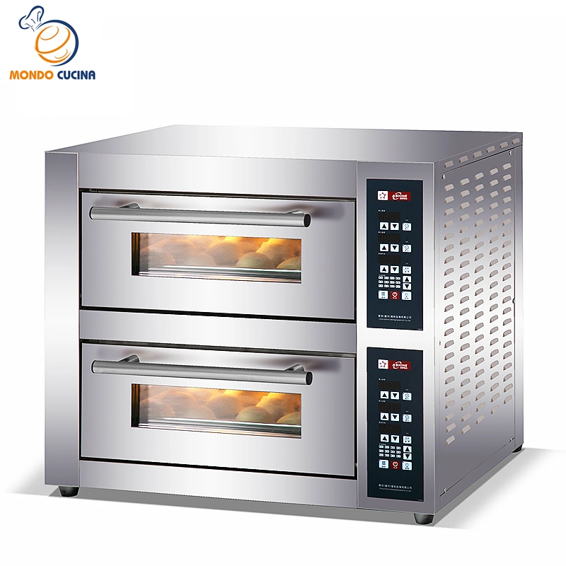 Professional Single Steam Convection Mini Biscuit Big Commercial Pizza Oven 2 Deck 2 Trays Bread Maker Electric Deck Oven for Bakery