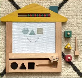 Prancheta magnética de madeira brinquedo para bebês por escrito apagável esboço da área da tela colorida brinquedo para aprendizagem Educacional Kid