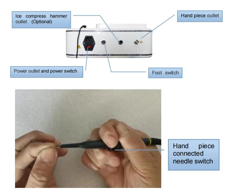 2 in 1 RF High Frequency Spider Veins Vascular Removal Machine with Cold Hammer