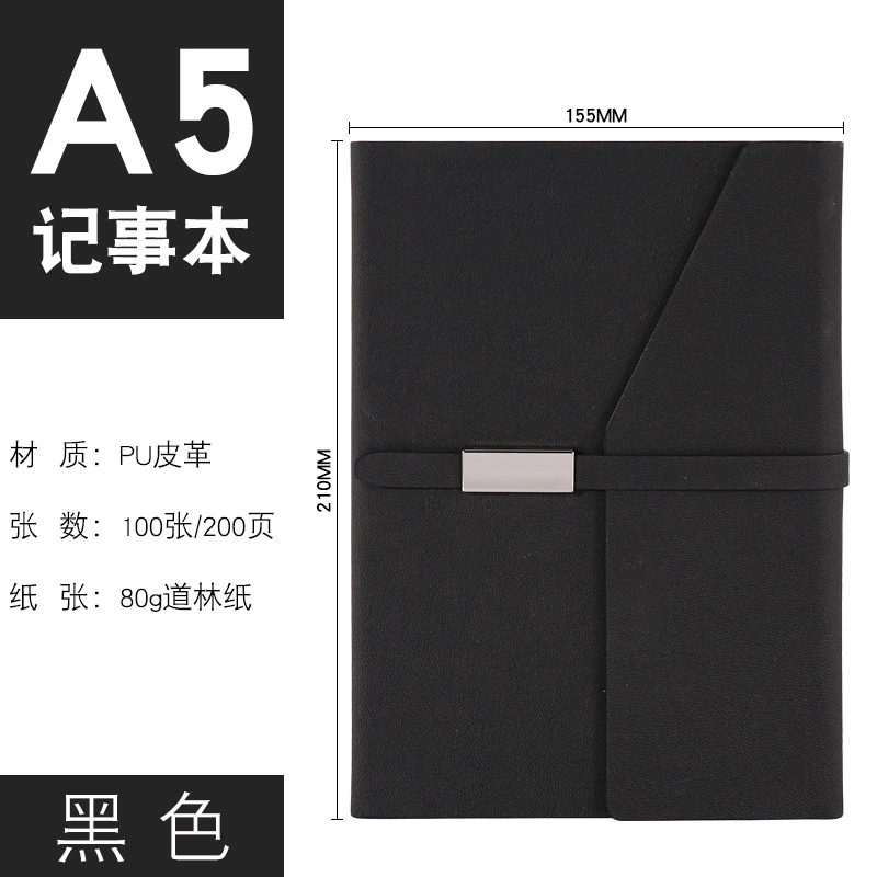 Colorful Custom PU Leather Notebook A5 Bulk Agenda Organizer Notepad for Office