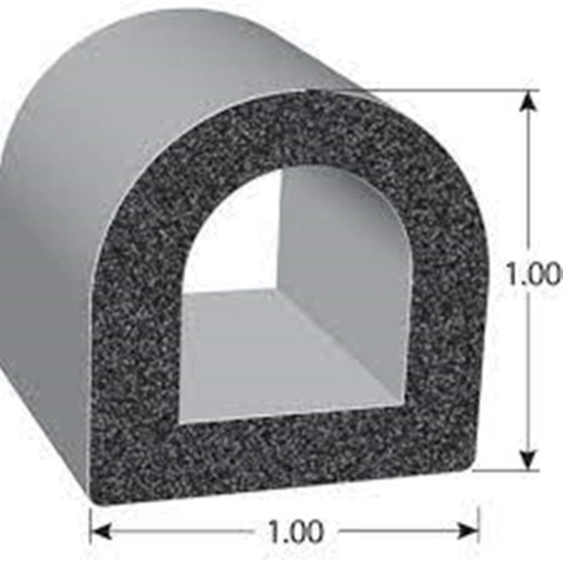 EPDM Sponge Rubber Extrusion D Profile