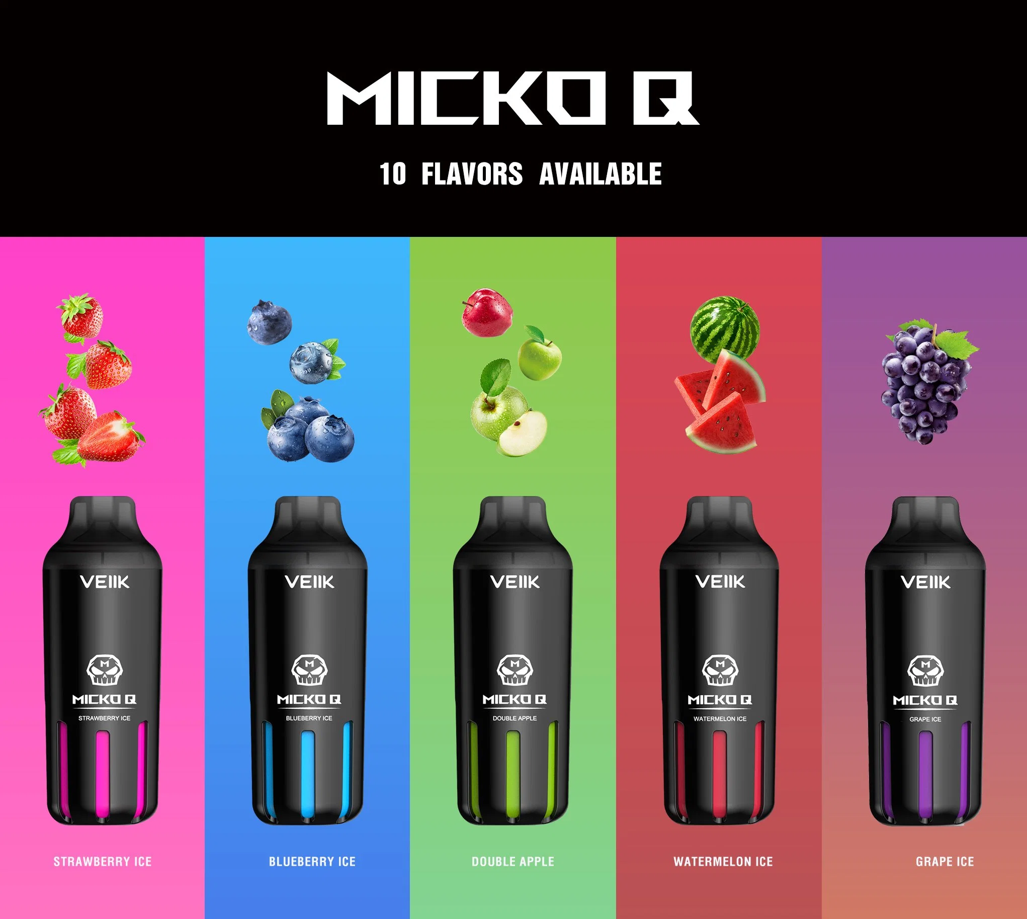 2023 productos populares de Venta caliente Vape plumas Veiik desechables Micko malla Q un solo uso precio de fábrica al por mayor de los vaporizadores