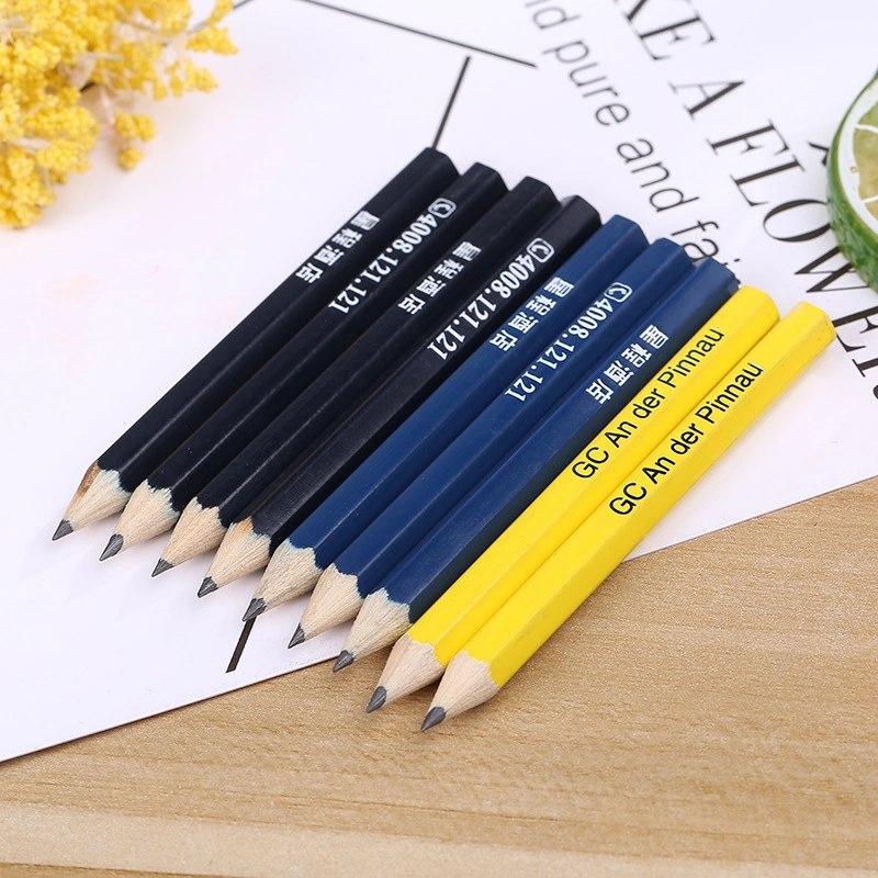 Customized Logo Round Shape Wood Golf Pencil