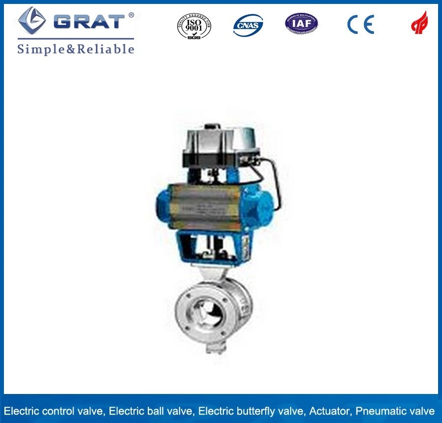 Pneumatic Control Metal-Seal Half Bore Wafer Ball Valve Bn2302 with Ce