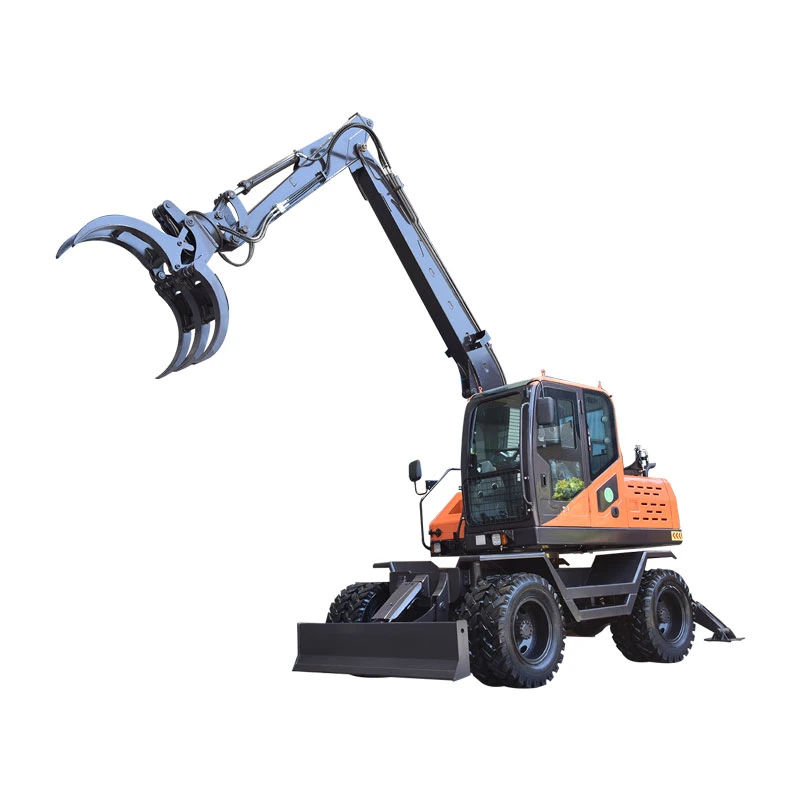 Excavator Cotton Grapple Metal Scraps Handling Machine Wood Grapple Sugarcane Grab Loader