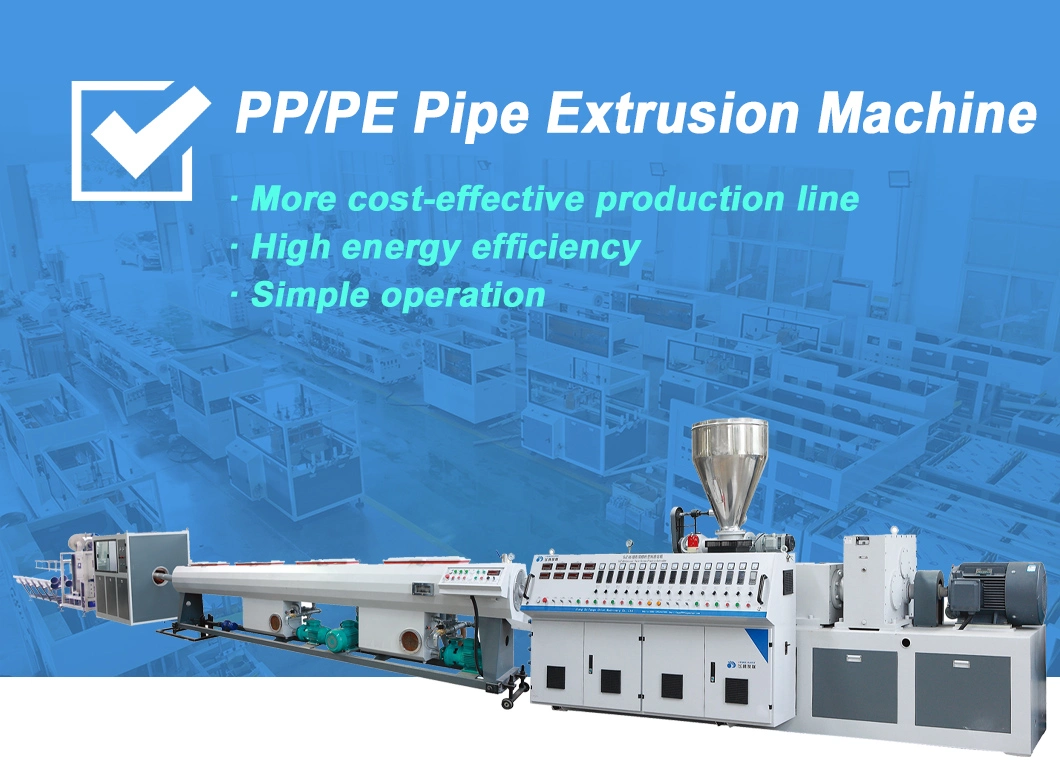PP de HDPE de alta velocidad de la línea de extrusión de tubos de plástico con el precio de fábrica