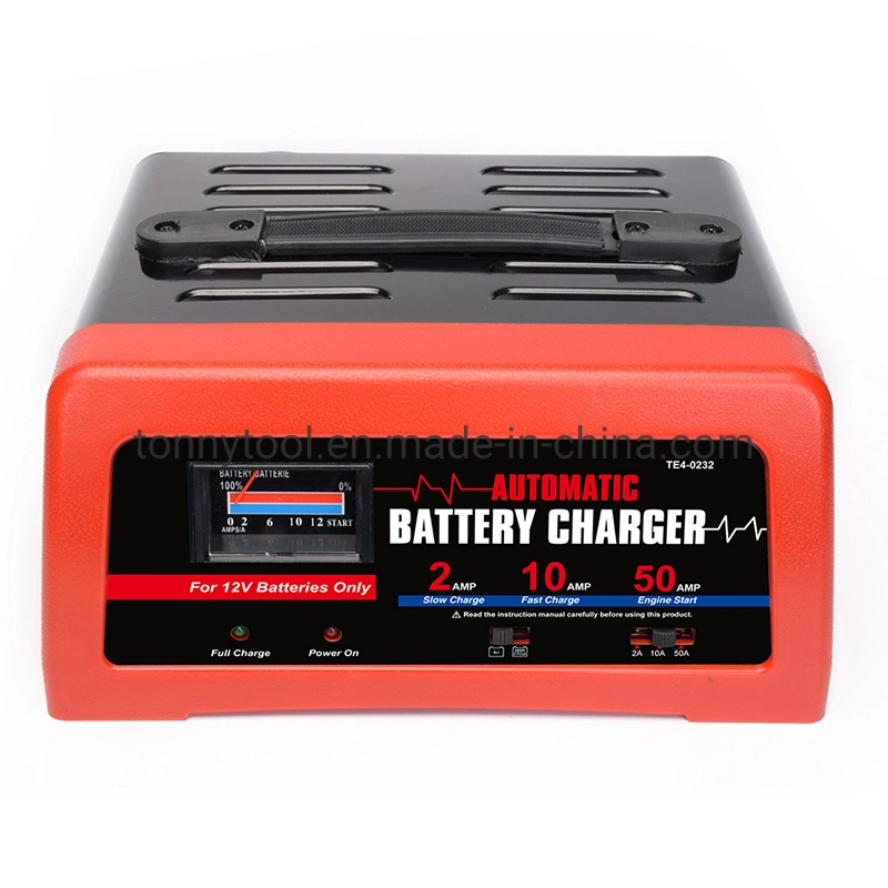 12V 10A Chargeur de batterie de voiture automatique intelligent et rapide, chargeur portable pour véhicule électrique avec démarreur.