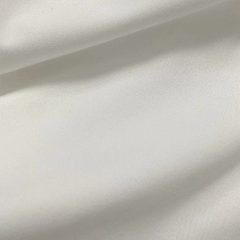 Fashion Top White GSM 200 Fabric for Elastic DTY Single Brush Knit Fabric Jersey Fabric