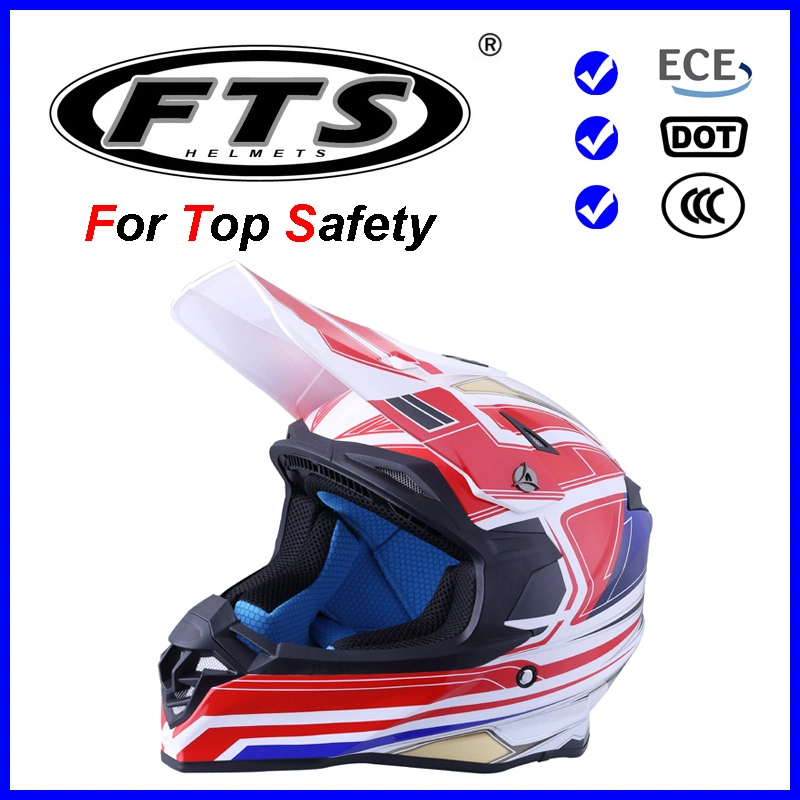 Acessório de motocicleta Protector de segurança ABS Cruz de corridas off road metade aberta Facial Capacete Jet modular com DOT &amp; ECE R 22.06 Certificados