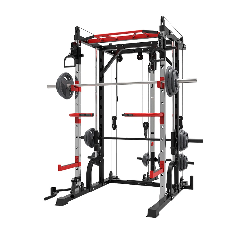 Rack Mutli Function Station Krafttraining Gewichtheben Lager Langhantel Alle In einem Gym Cable Smith Equipment Fitness-Gerät Körper trainieren