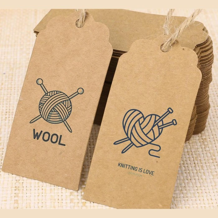 Customized Logo Hang Tag Paper Packaging Card