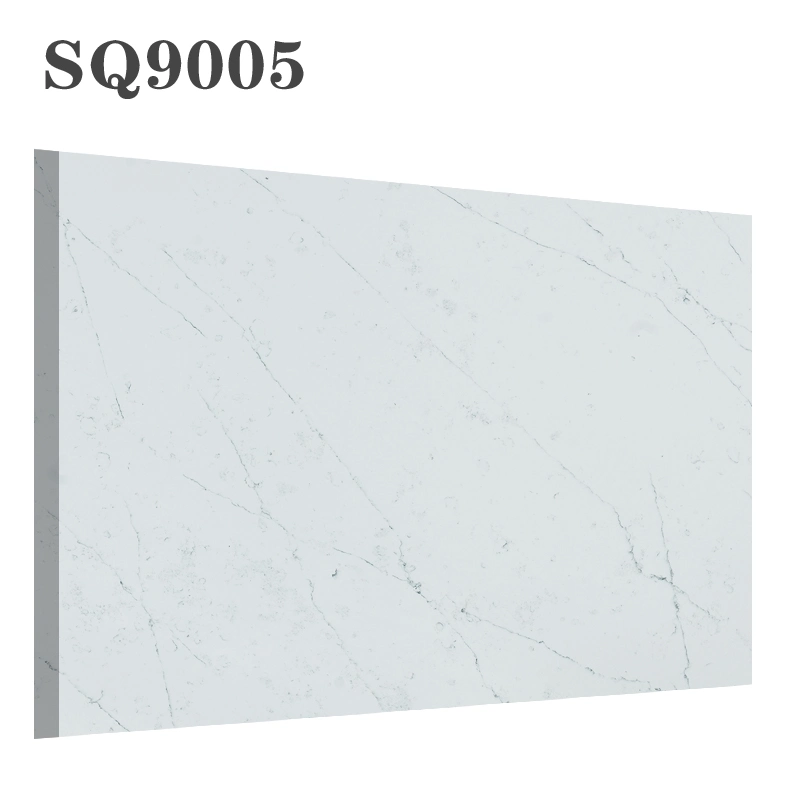 Engineered Quartz White Calcutta Marble Counter Top for Kitchen