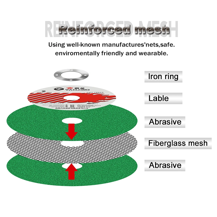 Schleifscheiben für Elektrowerkzeuge 5 Zoll 125 x 1,5 x 22,2 mm Metall/Edelstahl Schneidrad