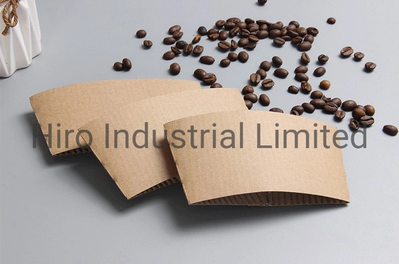 Kraft Paper or Whiteboard Paper Lamilated with Corrugated Paper Cup Sleeve