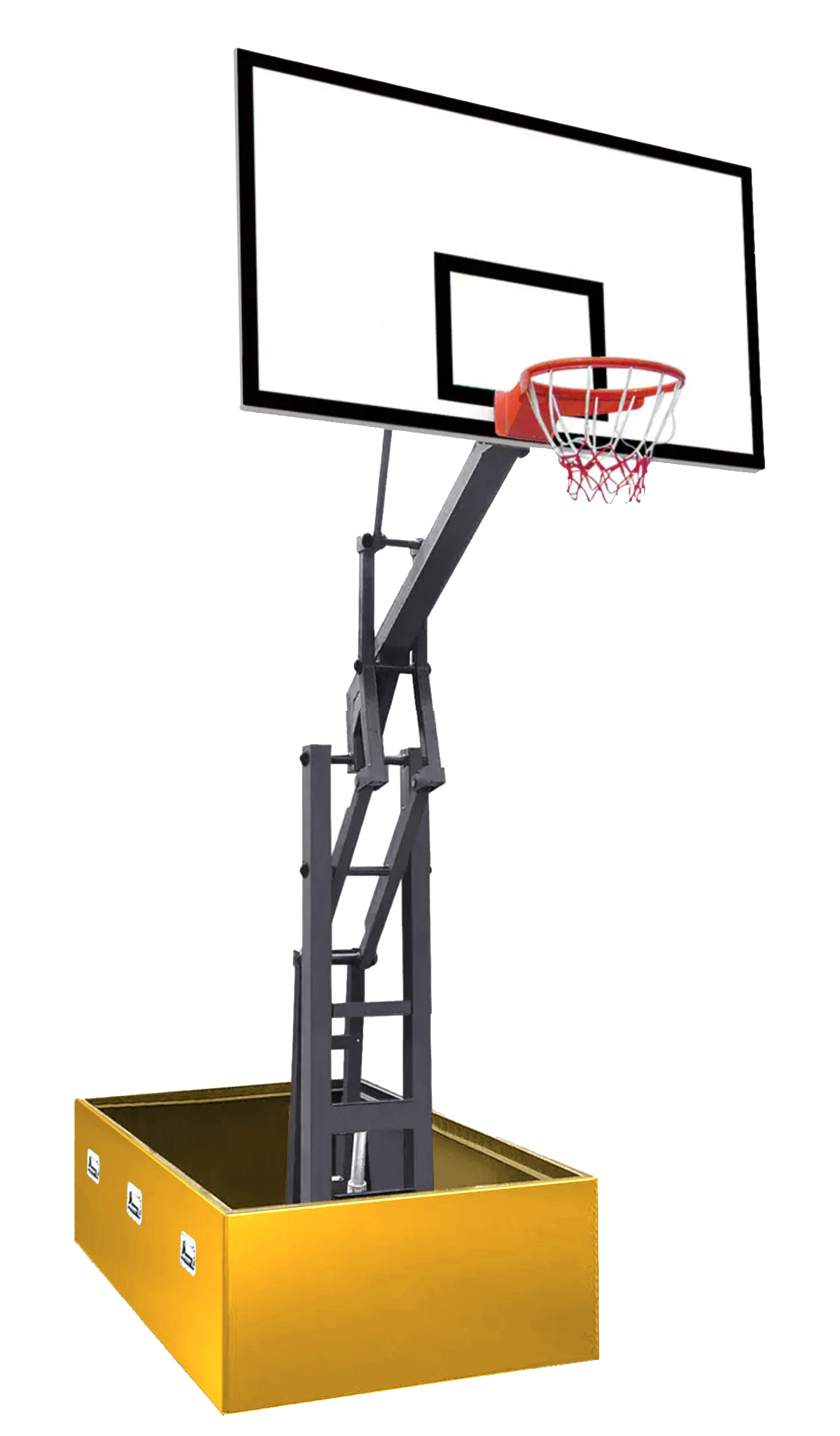 Fully Folding Basketball Hoop Basketball Goal Basketball System Basketball Equipment Basketball Rim Basketball Stand