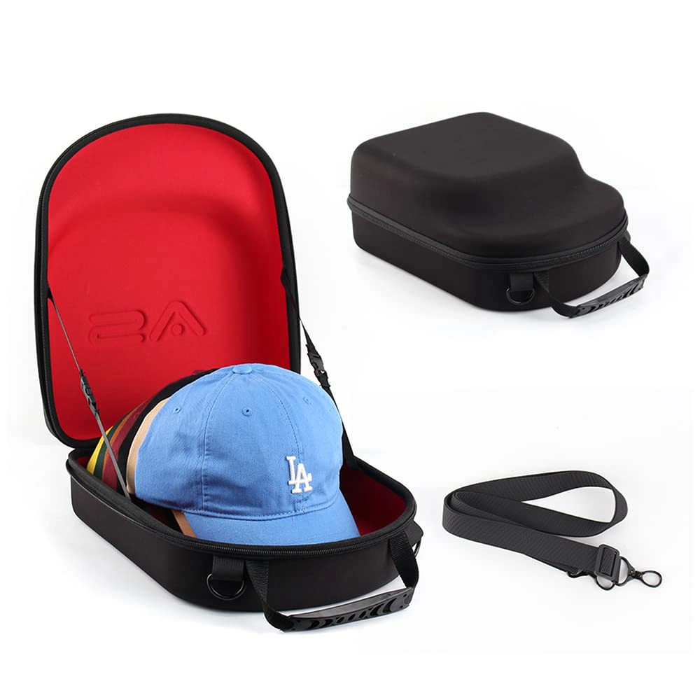 Hat Carrier Case for Travel Hats Storage Case Box for Baseball Caps Rack Organizer Holder with Carrying Handle