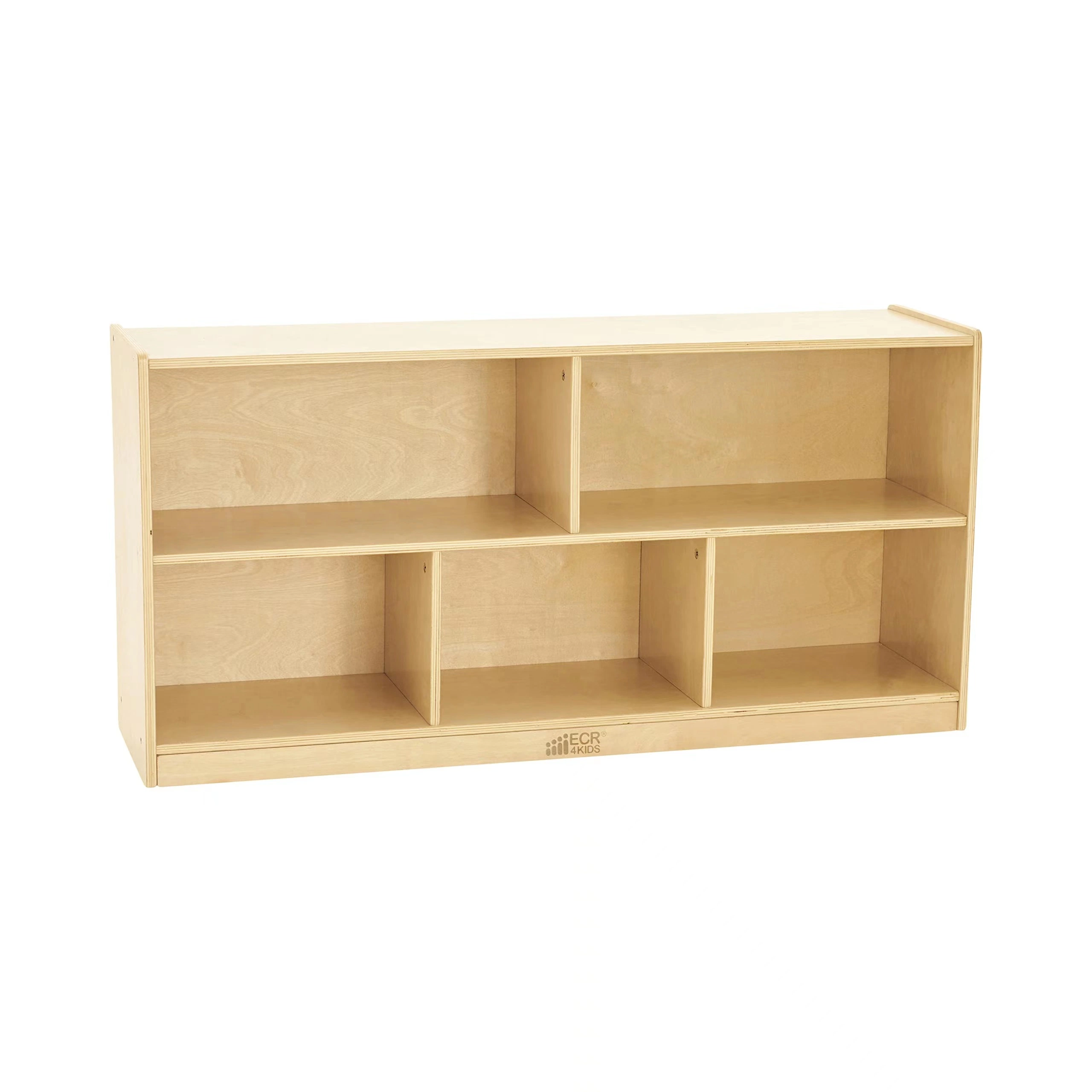 Langlebige ungiftige Holz Kinder Storage Regal Spielzeug Schrank mit 5 Würfel