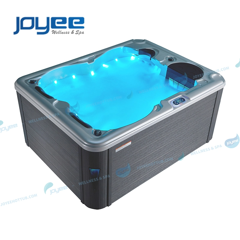 Joyee 3 Pessoas Balboa Varanda piscina spa banheira de canto Massagem Jacuzzy