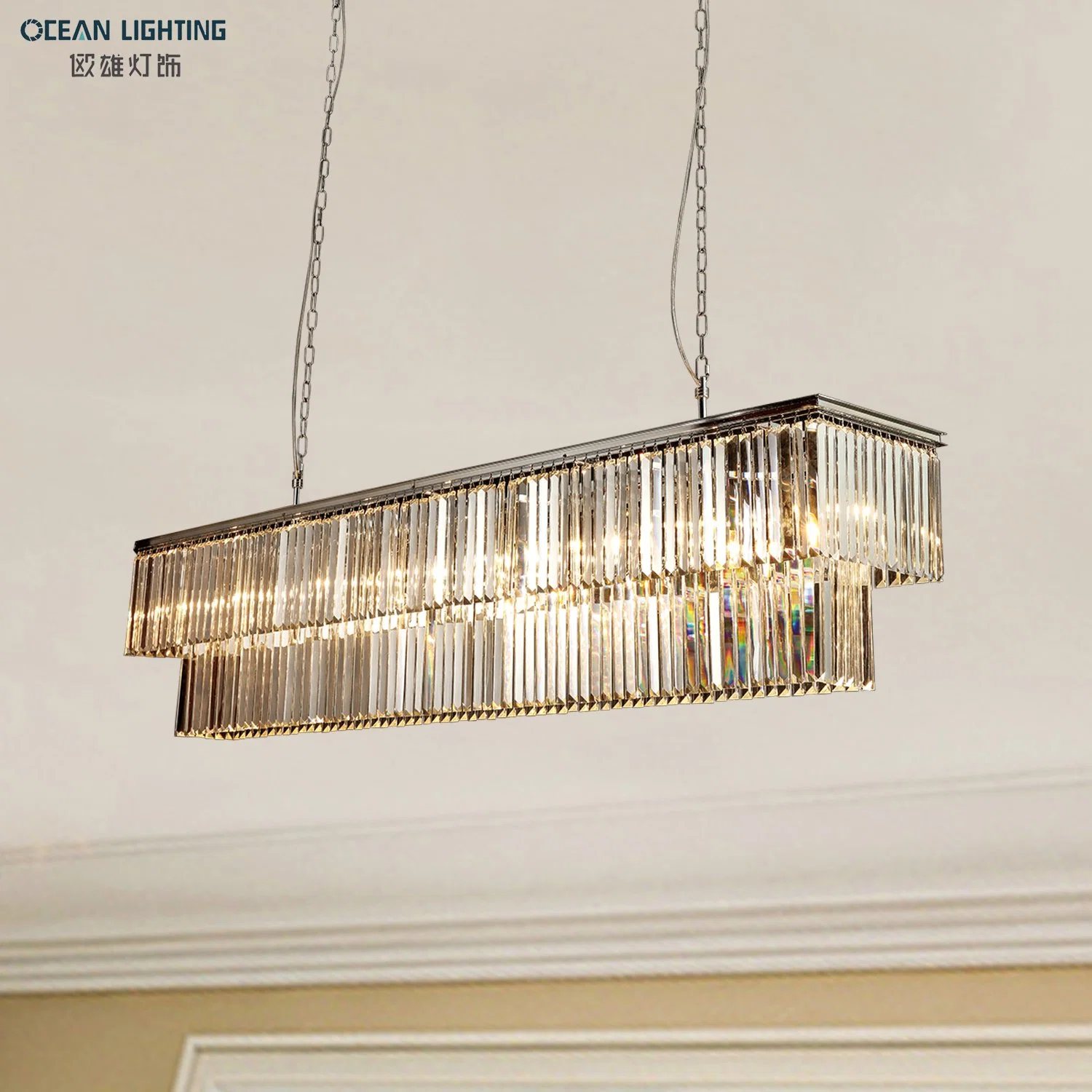 LED Indoor Lighting Pendant Lamp K9 Crystal Chandelier