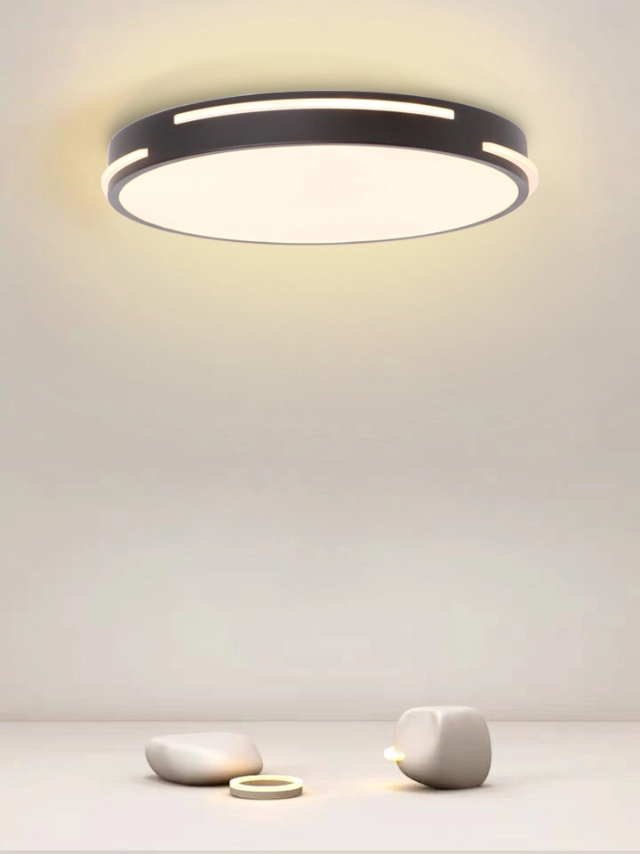 Masivel Peinture Métallique Décorative Lampe de Plafond en Laiton Éclairage de Plafond Moderne à LED pour Salon Intérieur