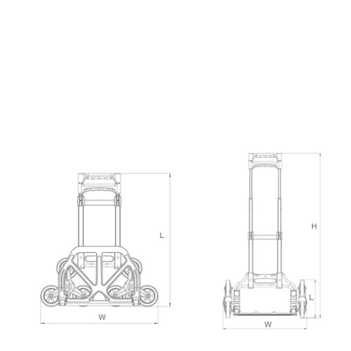 Household Telescopic Step Ladder Stair Hand Truck / Hand Trolley Gzs60A-6W