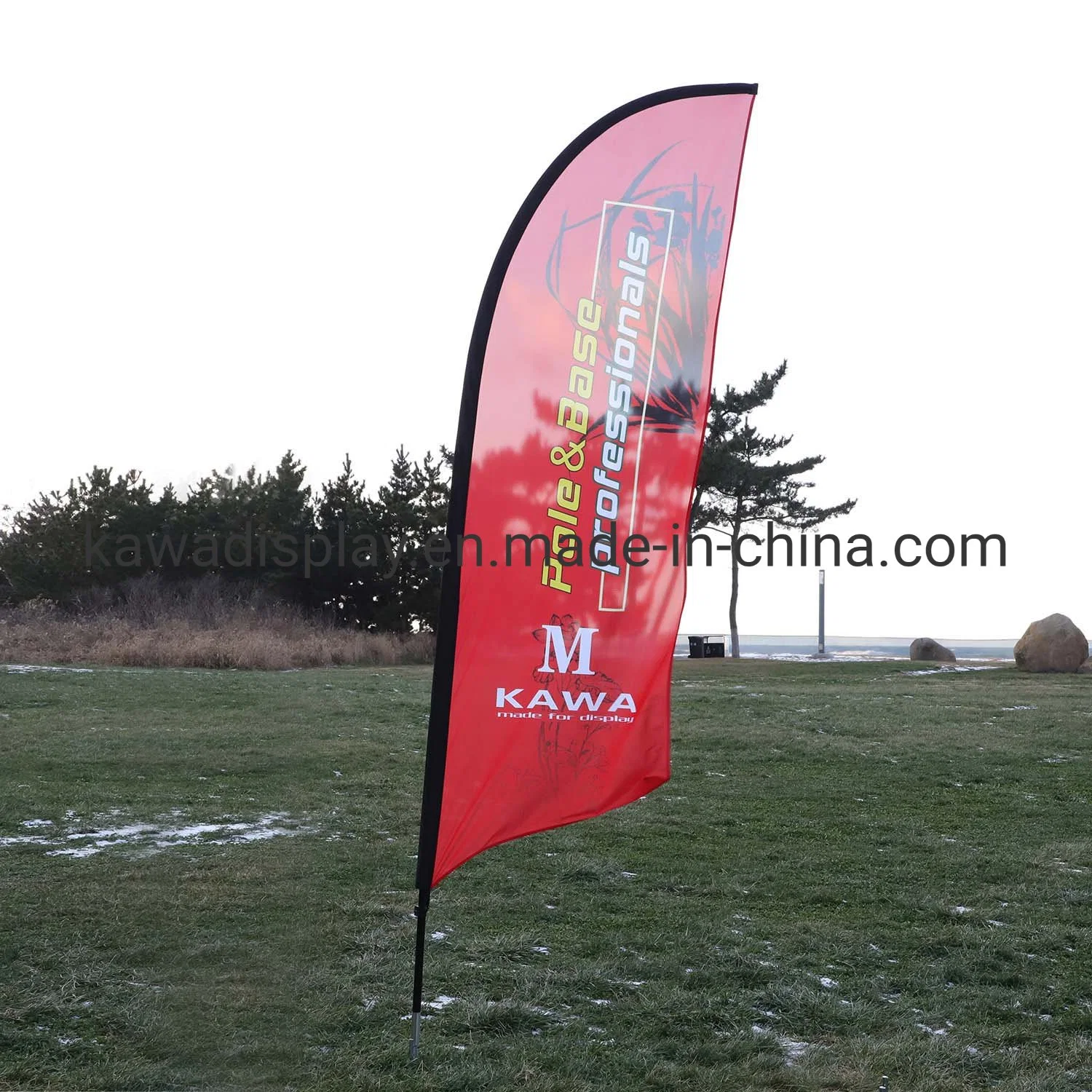 110g Polyester Flying Banners Teardrop Beach Flag Feather Flag Outdoor Promotional Business Advertising