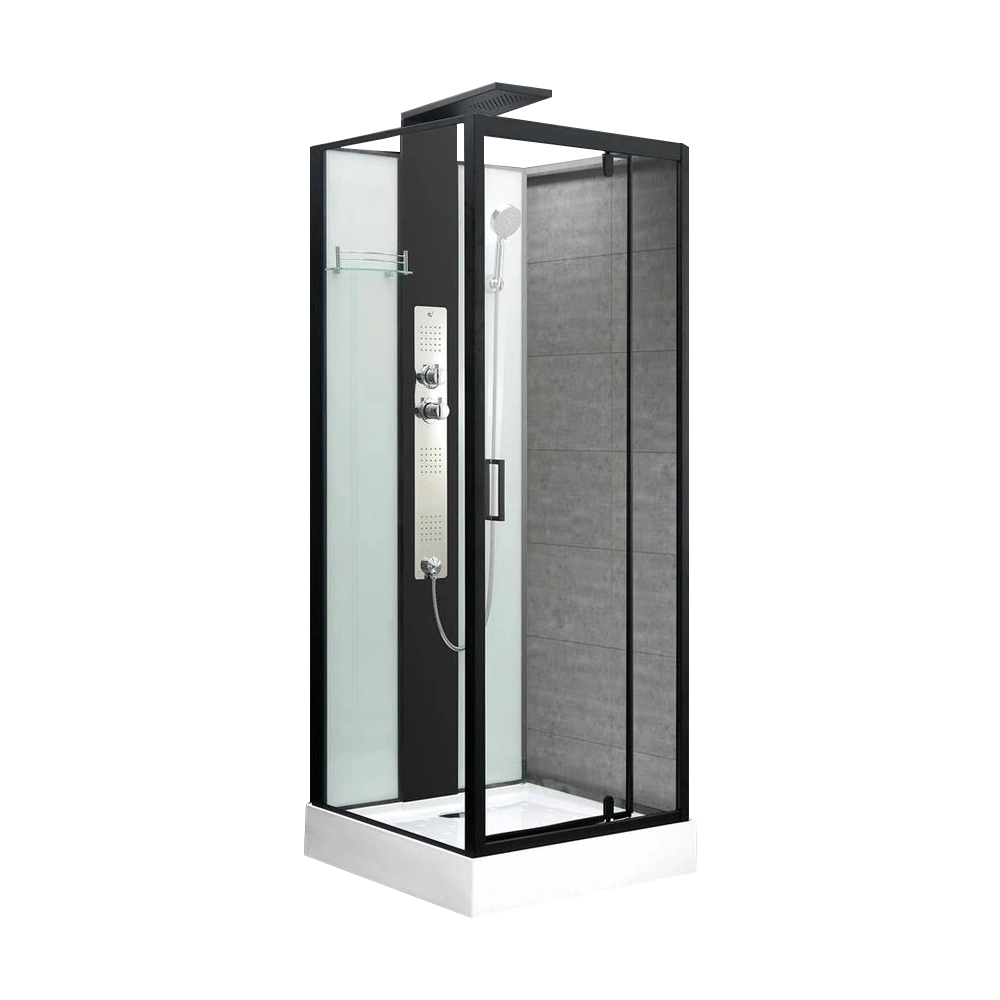 Nuevo diseño de cuarto de baño de cristal templado de 6mm de vapor Sauna Bañera Ducha