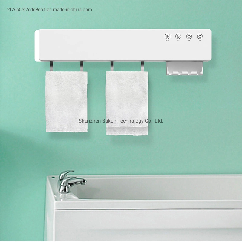 Modern Heated Towel Rack Double Towel Rack Above Toilet Warm Air Drying Rack