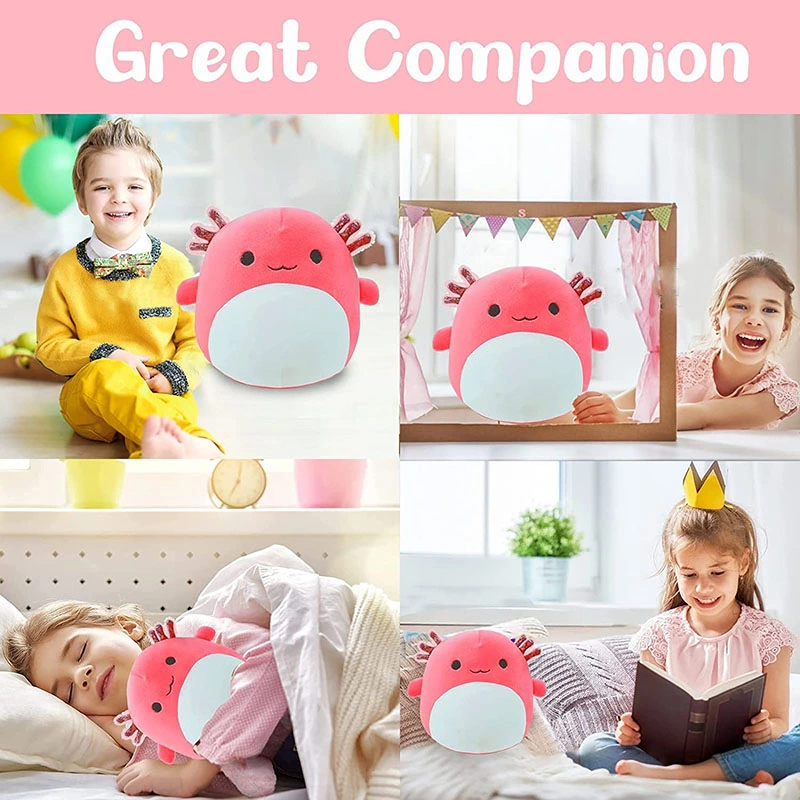 Children Kids Nontoxic Baby 20.4cm Soft Down Cotton Axolotl Plush Pillow