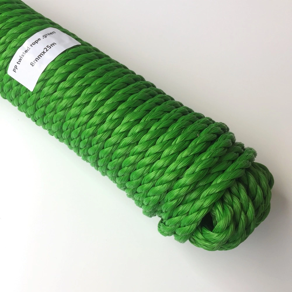 8mm Heavy Duty Twisted PP Rope Polypropylene Rope Pulley Clothes Line Sport Net Yacht Cords