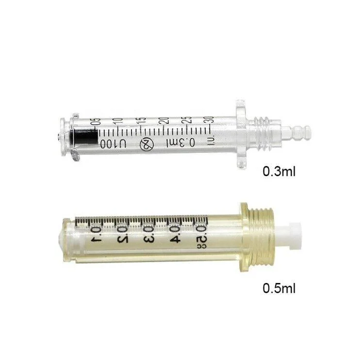 Jeringa de Alta presión Mesoterapia 0,3ml Ampule para ácido Hialurónico Uso de lápiz