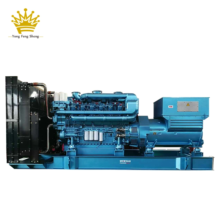 Baudouin750kw 800kw 937.5kVA 1000kVA Cylinders Open Type Equipment Power Supply Diesel Generator Set Weichai for Yofen School/Factory/Supermarket CE Certificati