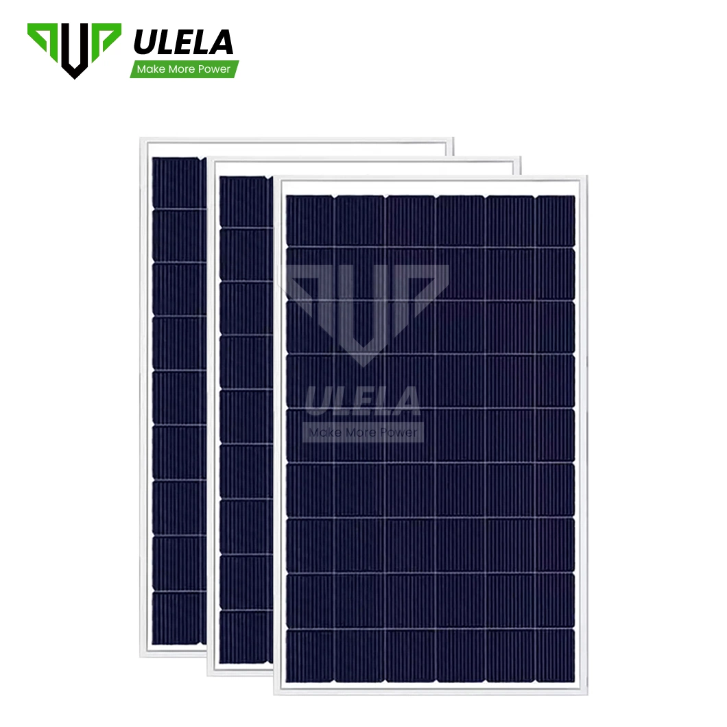 Los paneles solares flexibles Ulela 2000W fabricantes la mitad de cortar los paneles solares policristalinas China 158mm Panel Solar 260W Poli